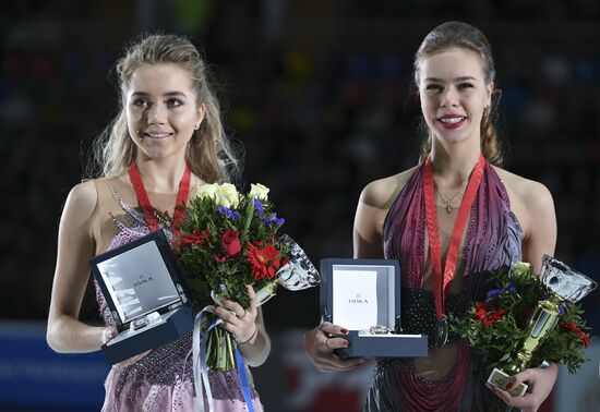 ISU Grand Prix of Figure Skating. Rostelecom Cup. Medal ceremony