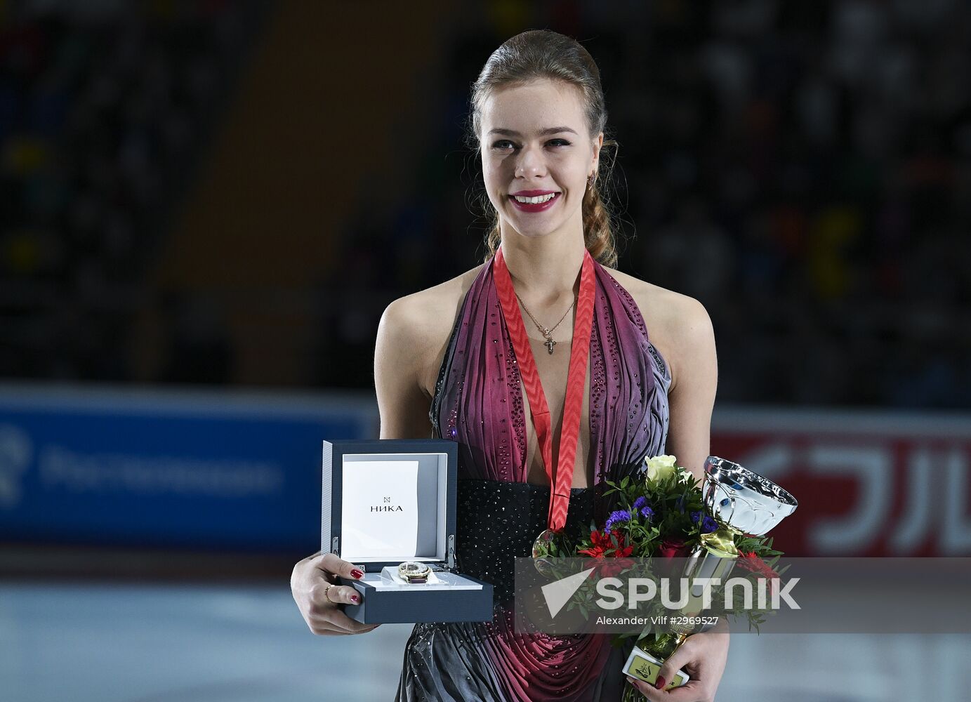 ISU Grand Prix of Figure Skating. Rostelecom Cup. Medal ceremony