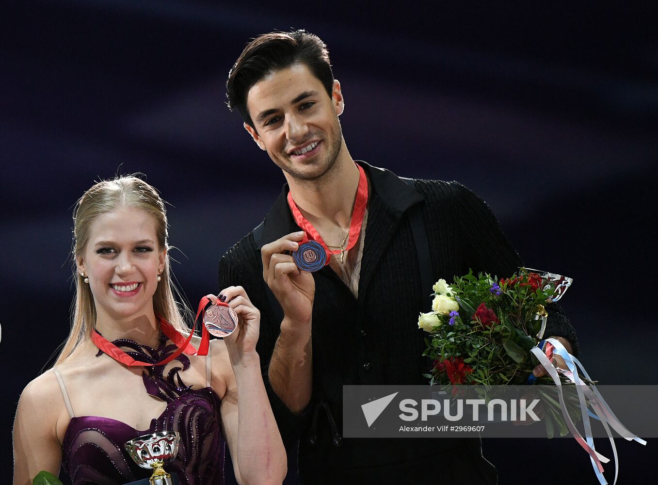 ISU Grand Prix of Figure Skating. Rostelecom Cup. Medal ceremony
