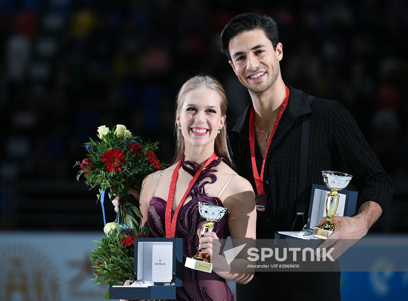 ISU Grand Prix of Figure Skating. Rostelecom Cup. Medal ceremony