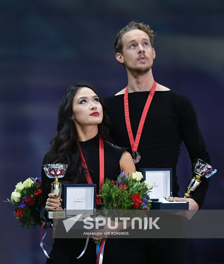 ISU Grand Prix of Figure Skating. Rostelecom Cup. Medal ceremony