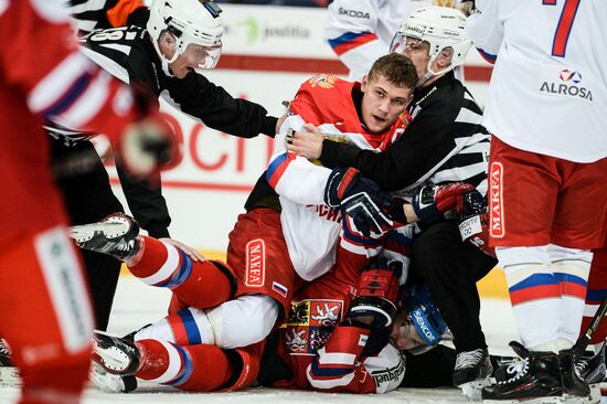 Karjala Ice Hockey Tournament. Czech Republic vs. Russia