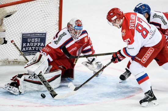 Karjala Ice Hockey Tournament. Czech Republic vs. Russia