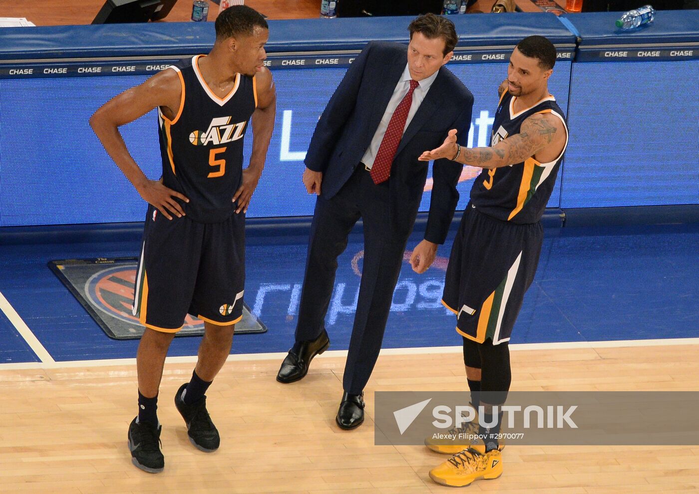 National Basketball Association. New York Knicks vs. Utah Jazz