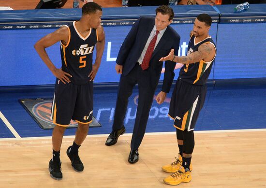 National Basketball Association. New York Knicks vs. Utah Jazz