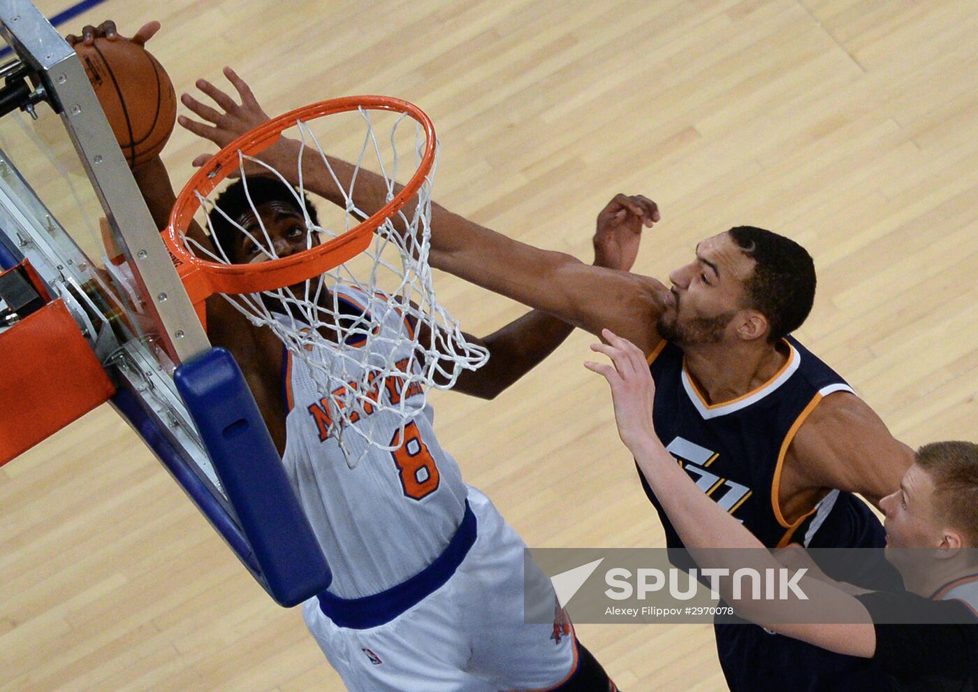 National Basketball Association. New York Knicks vs. Utah Jazz