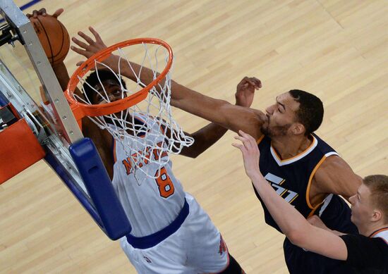 National Basketball Association. New York Knicks vs. Utah Jazz