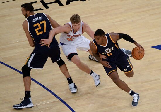 National Basketball Association. New York Knicks vs. Utah Jazz