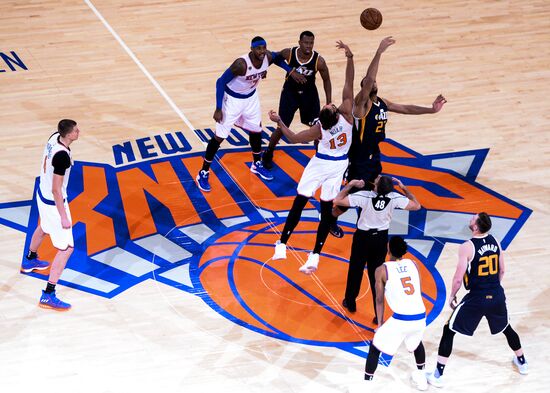 National Basketball Association. New York Knicks vs. Utah Jazz