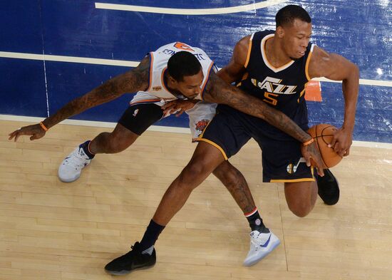 National Basketball Association. New York Knicks vs. Utah Jazz