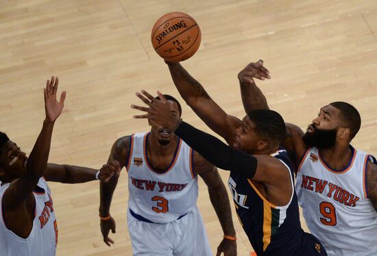 National Basketball Association. New York Knicks vs. Utah Jazz