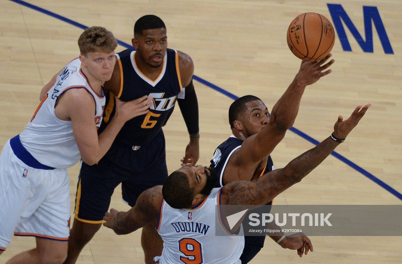National Basketball Association. New York Knicks vs. Utah Jazz