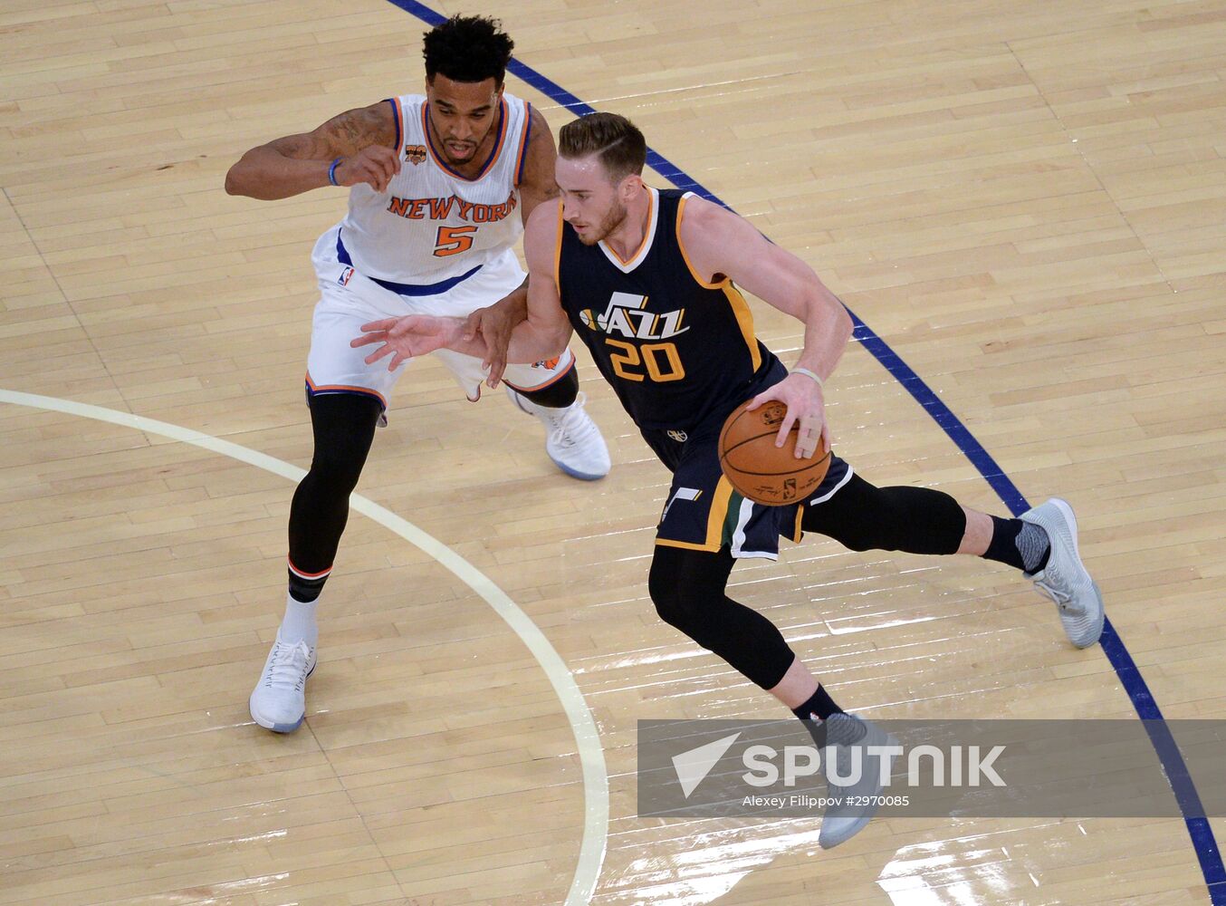 National Basketball Association. New York Knicks vs. Utah Jazz