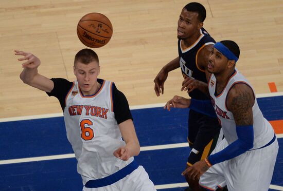 National Basketball Association. New York Knicks vs. Utah Jazz