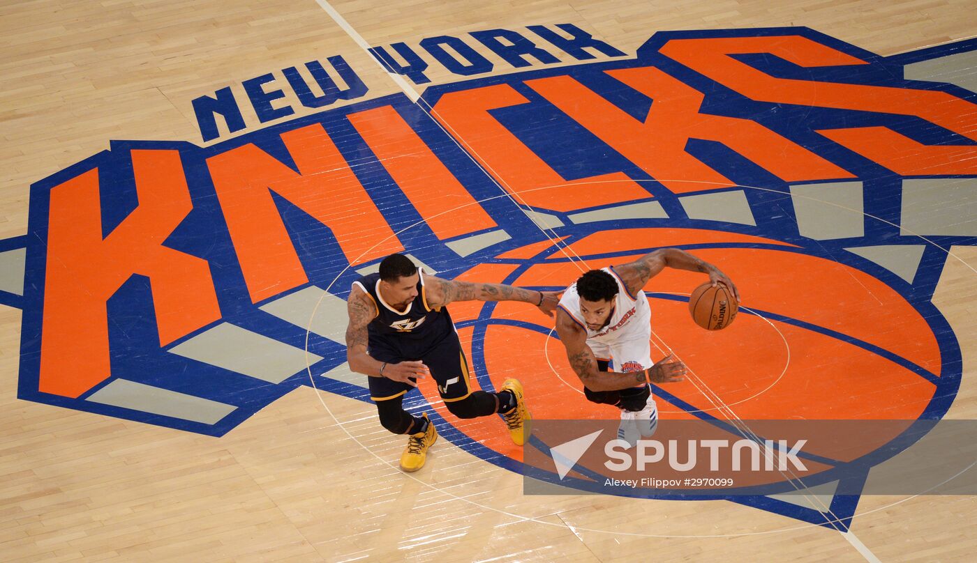 National Basketball Association. New York Knicks vs. Utah Jazz