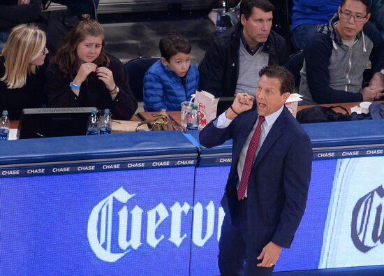 National Basketball Association. New York Knicks vs. Utah Jazz