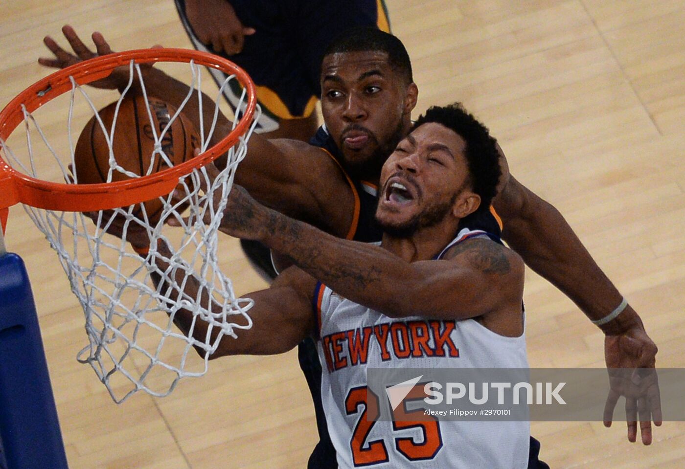 National Basketball Association. New York Knicks vs. Utah Jazz
