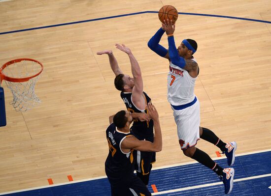 National Basketball Association. New York Knicks vs. Utah Jazz