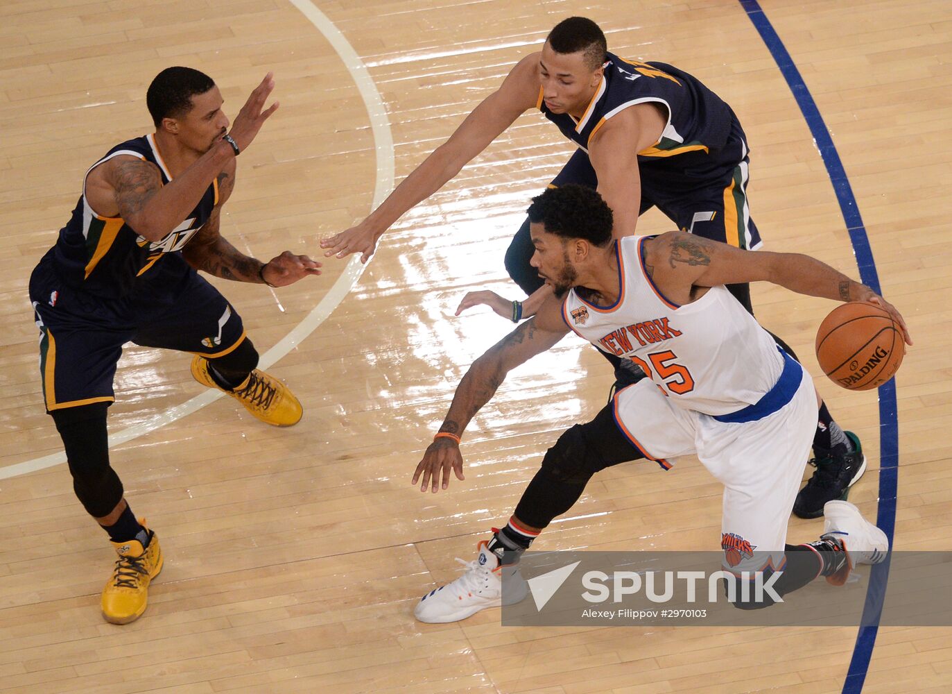 National Basketball Association. New York Knicks vs. Utah Jazz