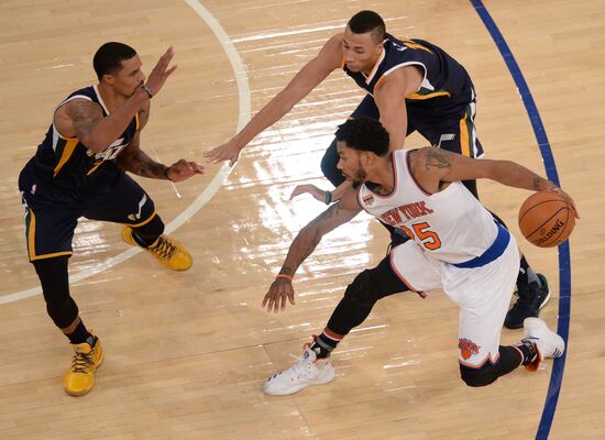 National Basketball Association. New York Knicks vs. Utah Jazz