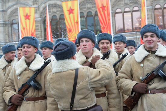 March commemorating 75th anniversary of 1941 military parade on Red Square