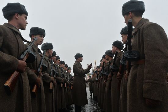 March commemorating 75th anniversary of 1941 military parade on Red Square