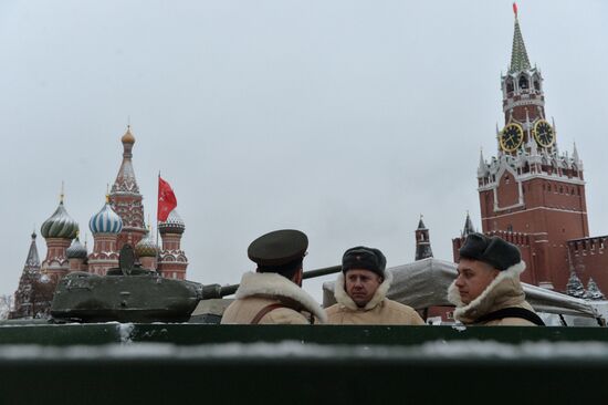 March commemorating 75th anniversary of 1941 military parade on Red Square