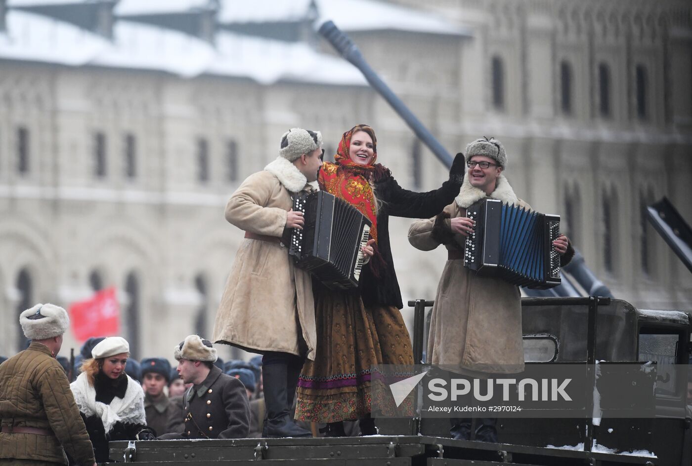 March commemorating 75th anniversary of 1941 military parade on Red Square