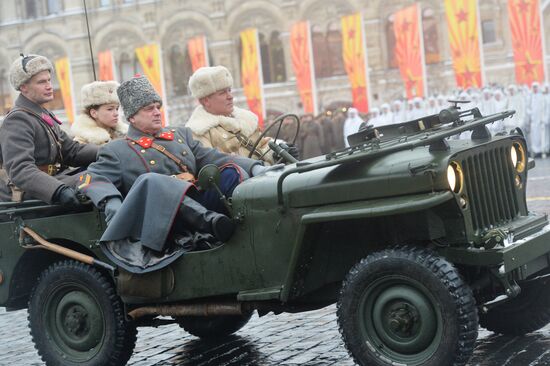 March commemorating 75th anniversary of 1941 military parade on Red Square
