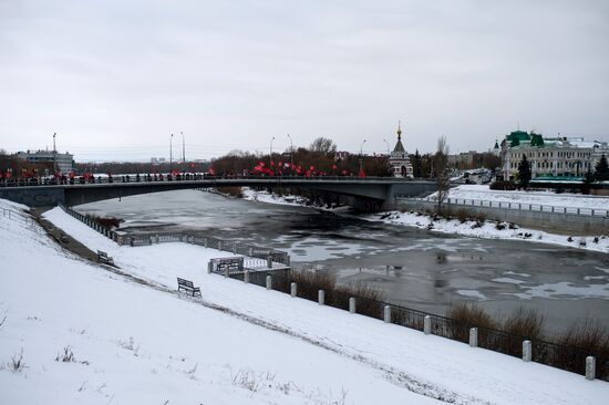 Processions marking 99th anniversary of October Revolution