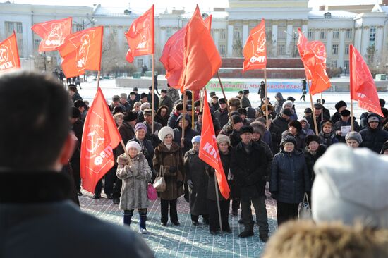 Processions marking 99th anniversary of October Revolution