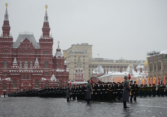 March commemorating 75th anniversary of 1941 military parade on Red Square