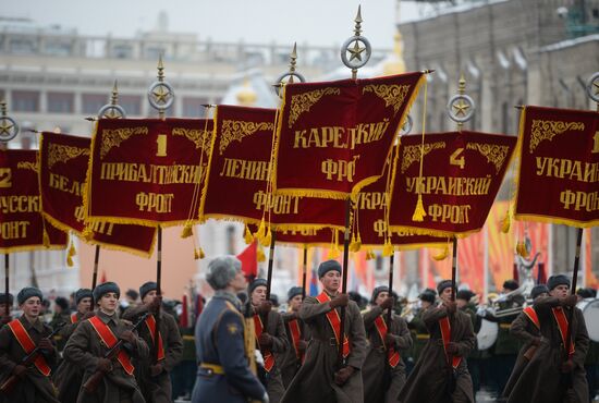 March commemorating 75th anniversary of 1941 military parade on Red Square
