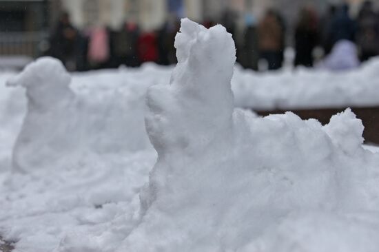 Snow in Moscow