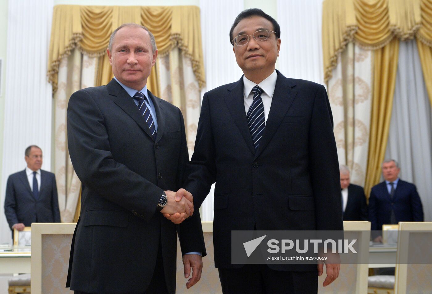 Russian President Vladimir Putin meets with Premier of Chinese State Council Li Keqiang