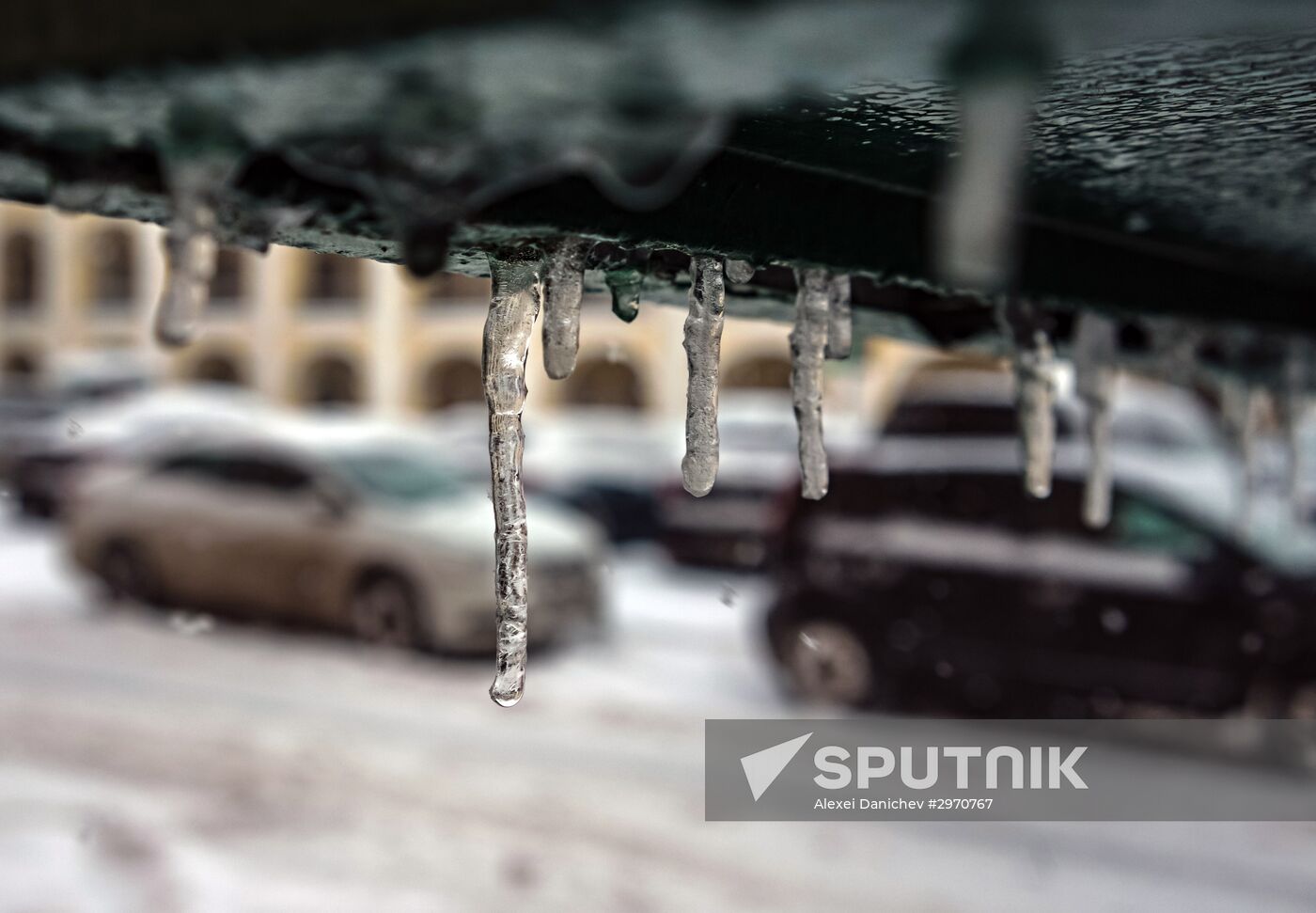 Snowfall in St. Petersburg