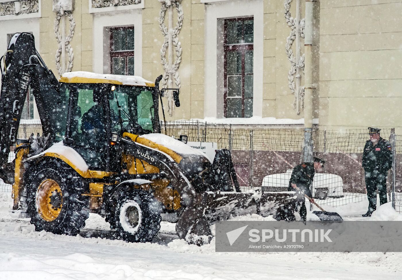 Snowfall in St. Petersburg