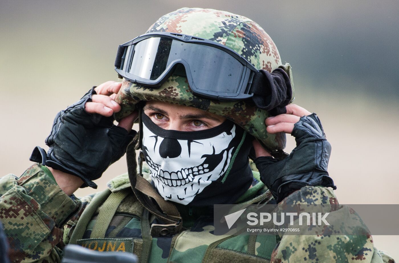 Drill of Russian, Belarusian and Serbian airborne forces "Slavic Fraternity-2016"