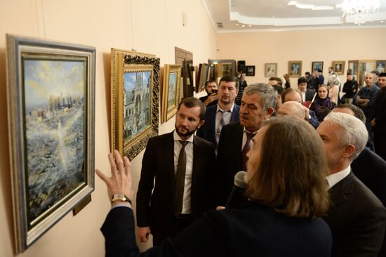 Nikas Safonov's exhibition in Gropzny's National Museum