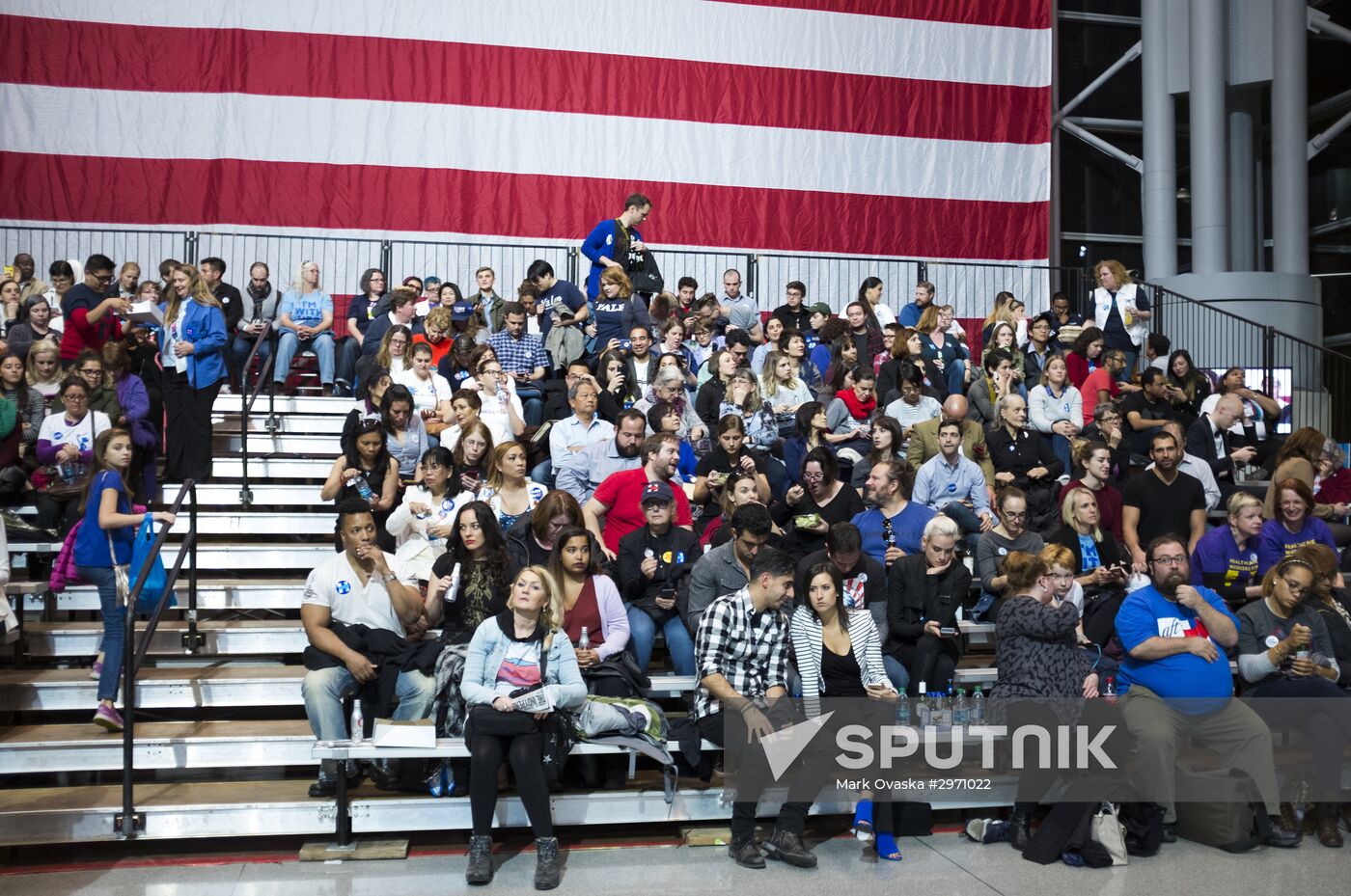 Democratic Party supporters. Night after election