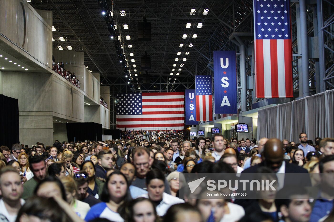 Democratic Party supporters. Night after election