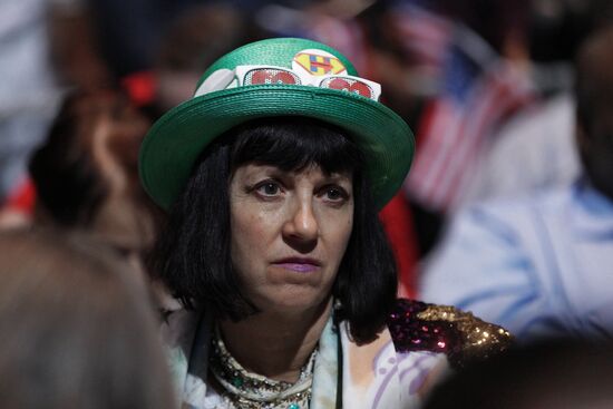 Democratic Party supporters. Night after election