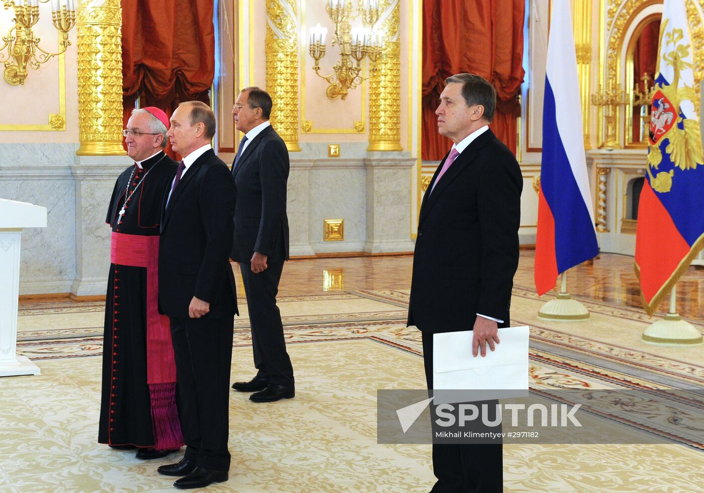 President Vladimir Putin receives credential from foreign ambassadors