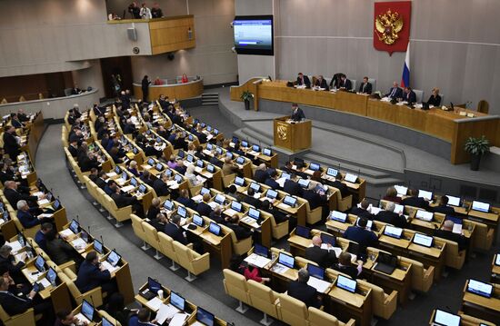 State Duma plenary meeting