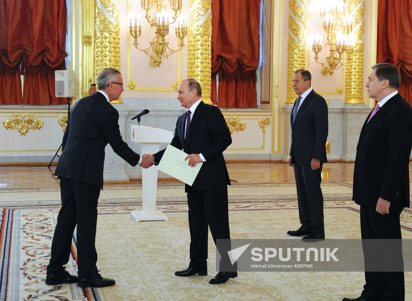 President Vladimir Putin receives credentials from 19 foreign ambassadors