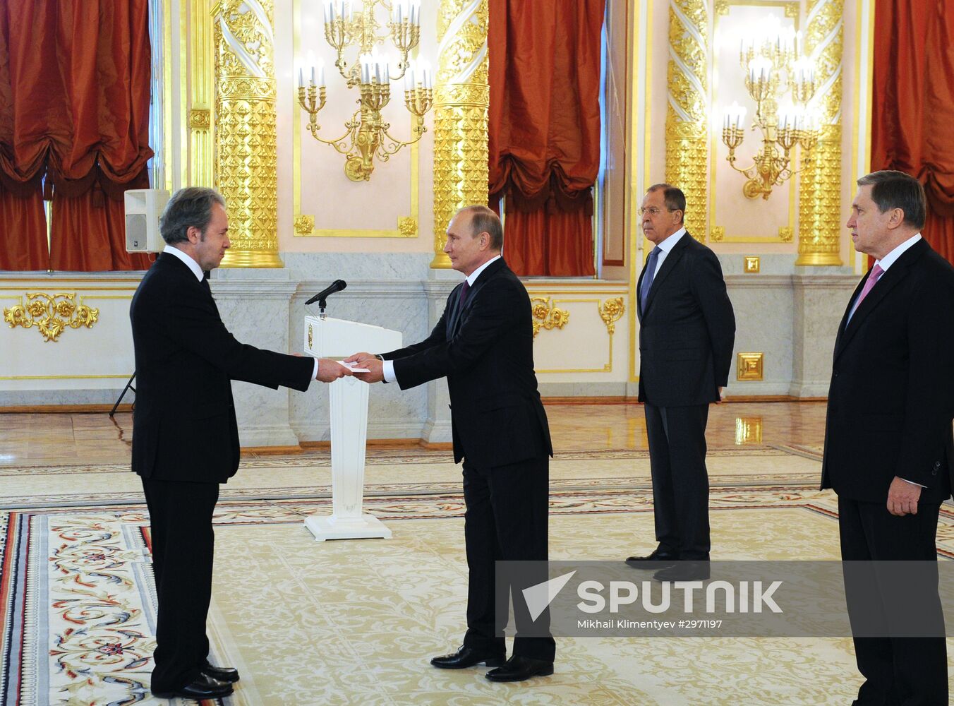 President Vladimir Putin receives credentials from 19 foreign ambassadors