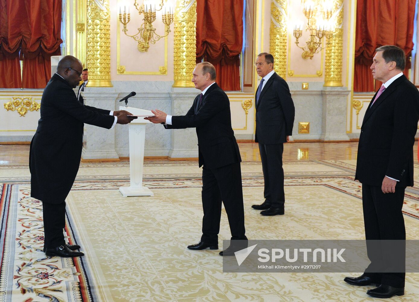 President Vladimir Putin receives credentials from 19 foreign ambassadors