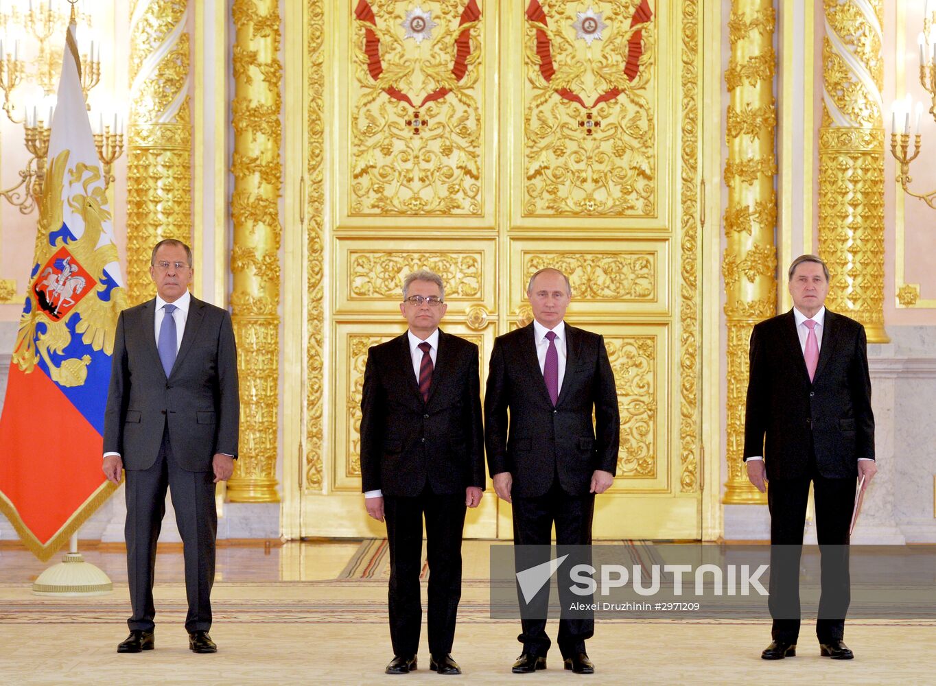 President Vladimir Putin receives credentials from 19 foreign ambassadors