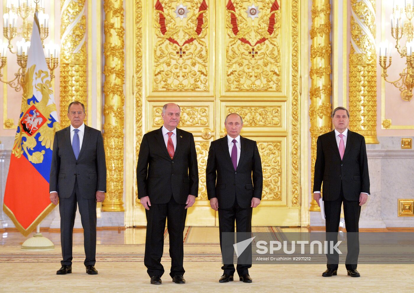 President Vladimir Putin receives credentials from 19 foreign ambassadors