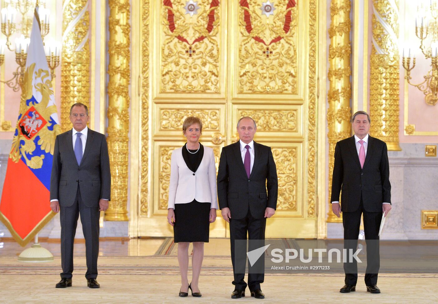 President Vladimir Putin receives credentials from 19 foreign ambassadors